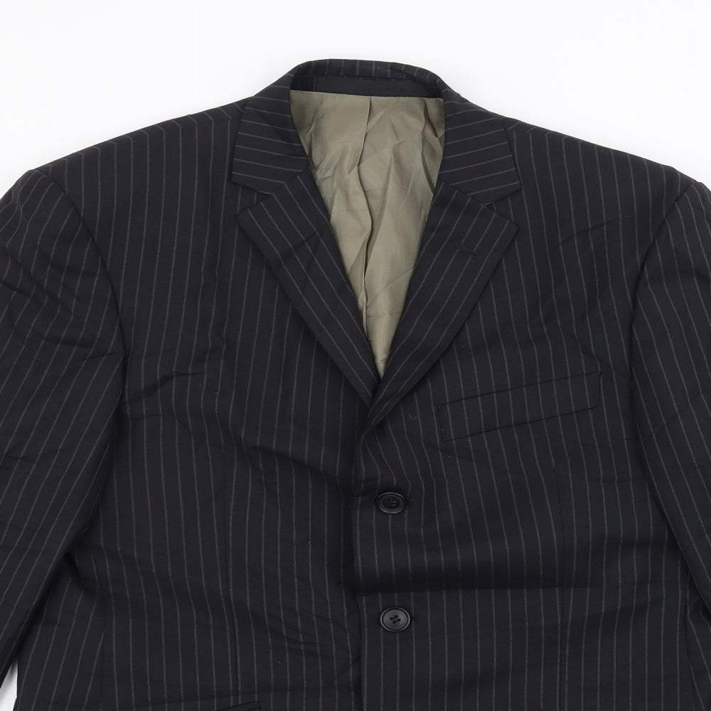 Mens UK Size 38 Marks and Spencer Regular Blue Suit Jacket