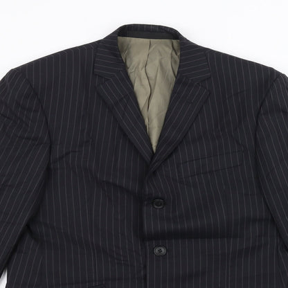Mens UK Size 38 Marks and Spencer Regular Blue Suit Jacket