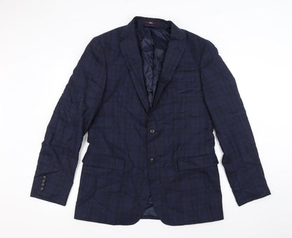 Mens UK Size 36 Marks and Spencer Regular Blue Suit Jacket