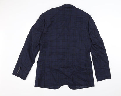 Mens UK Size 36 Marks and Spencer Regular Blue Suit Jacket