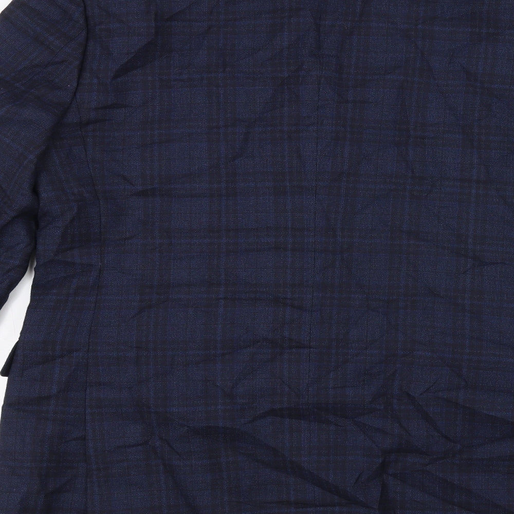 Mens UK Size 36 Marks and Spencer Regular Blue Suit Jacket