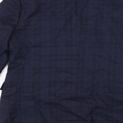 Mens UK Size 36 Marks and Spencer Regular Blue Suit Jacket