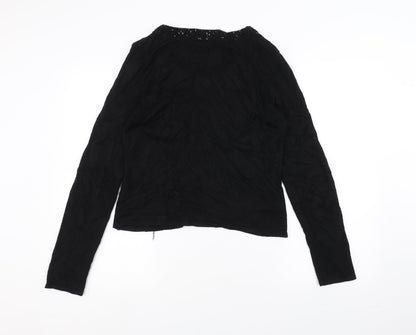 Marks and Spencer Womens Black   Cardigan Jumper Size L