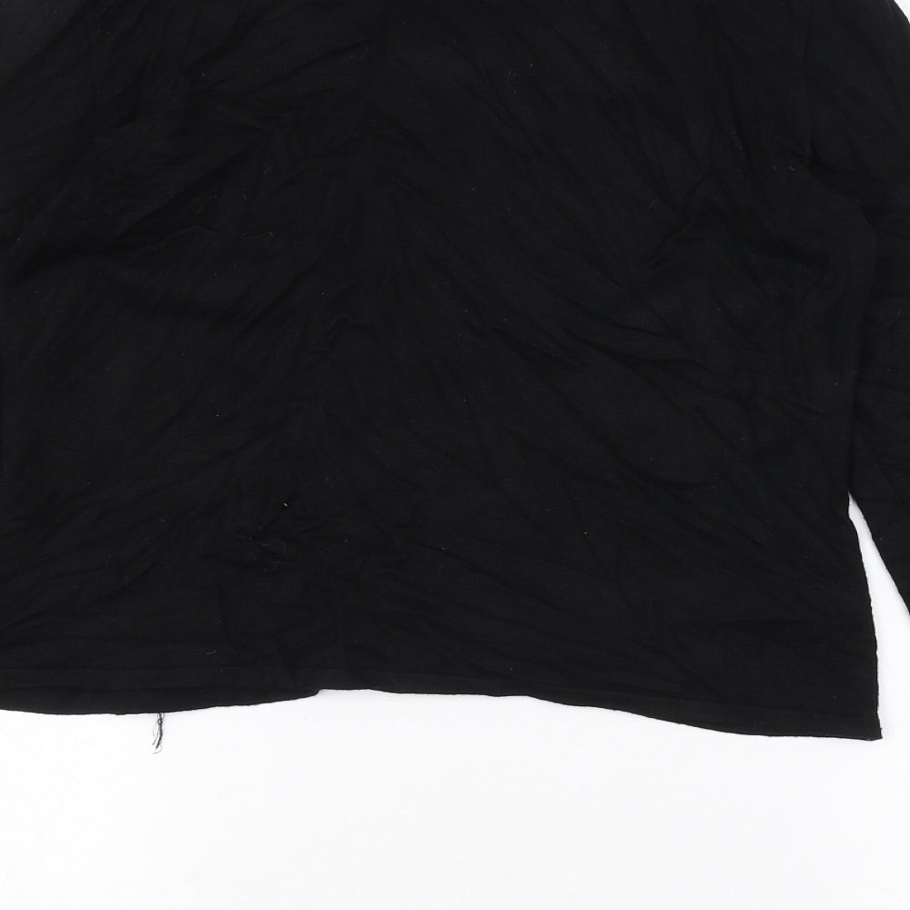 Marks and Spencer Womens Black   Cardigan Jumper Size L
