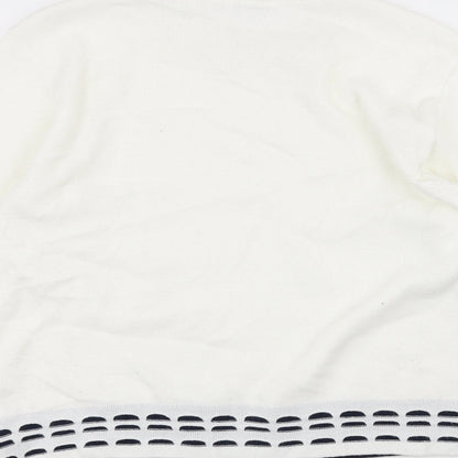 Lizzi Womens White   Pullover Jumper Size M