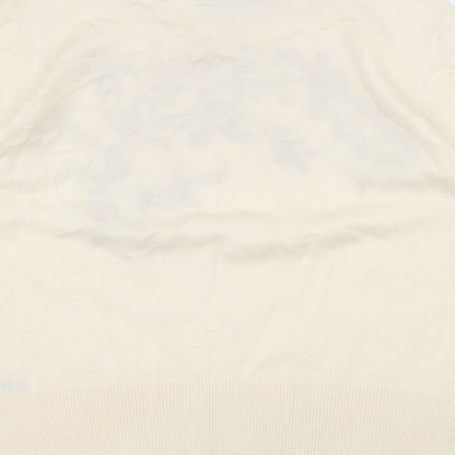 Marks and Spencer Womens White   Pullover Jumper Size 12