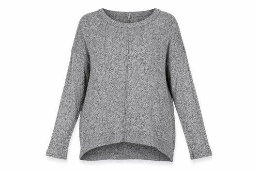 Poof Womens Grey   Pullover Jumper Size M