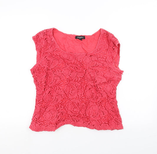 pomodoro Womens Pink   Pullover Jumper Size 16