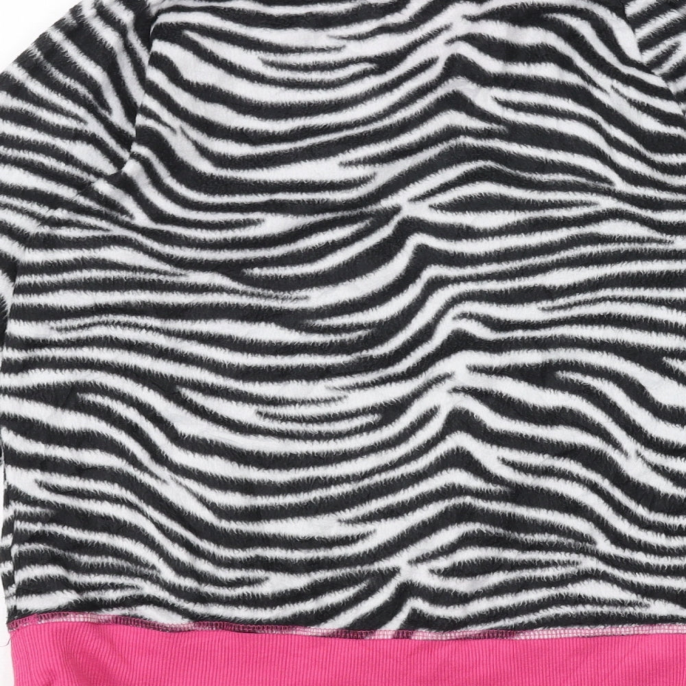 Studio Sleepwear Womens White Animal Print  Pullover Jumper Size 8