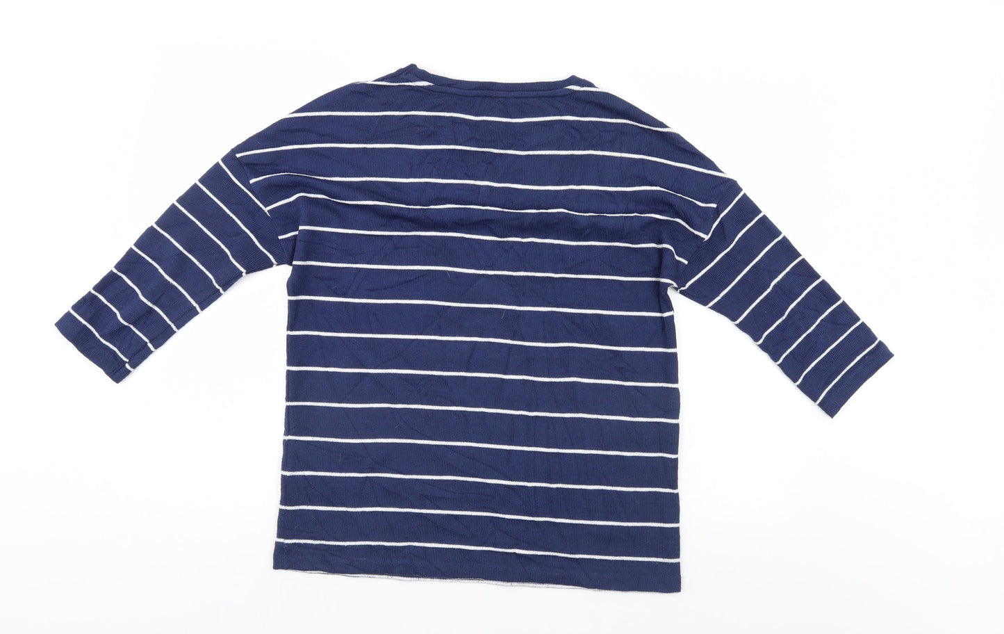 TU Womens Blue Striped  Pullover Jumper Size 10