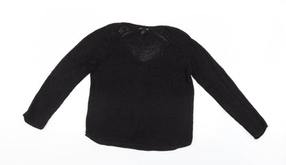 Womens UK Size S H&M Black Pullover Jumper