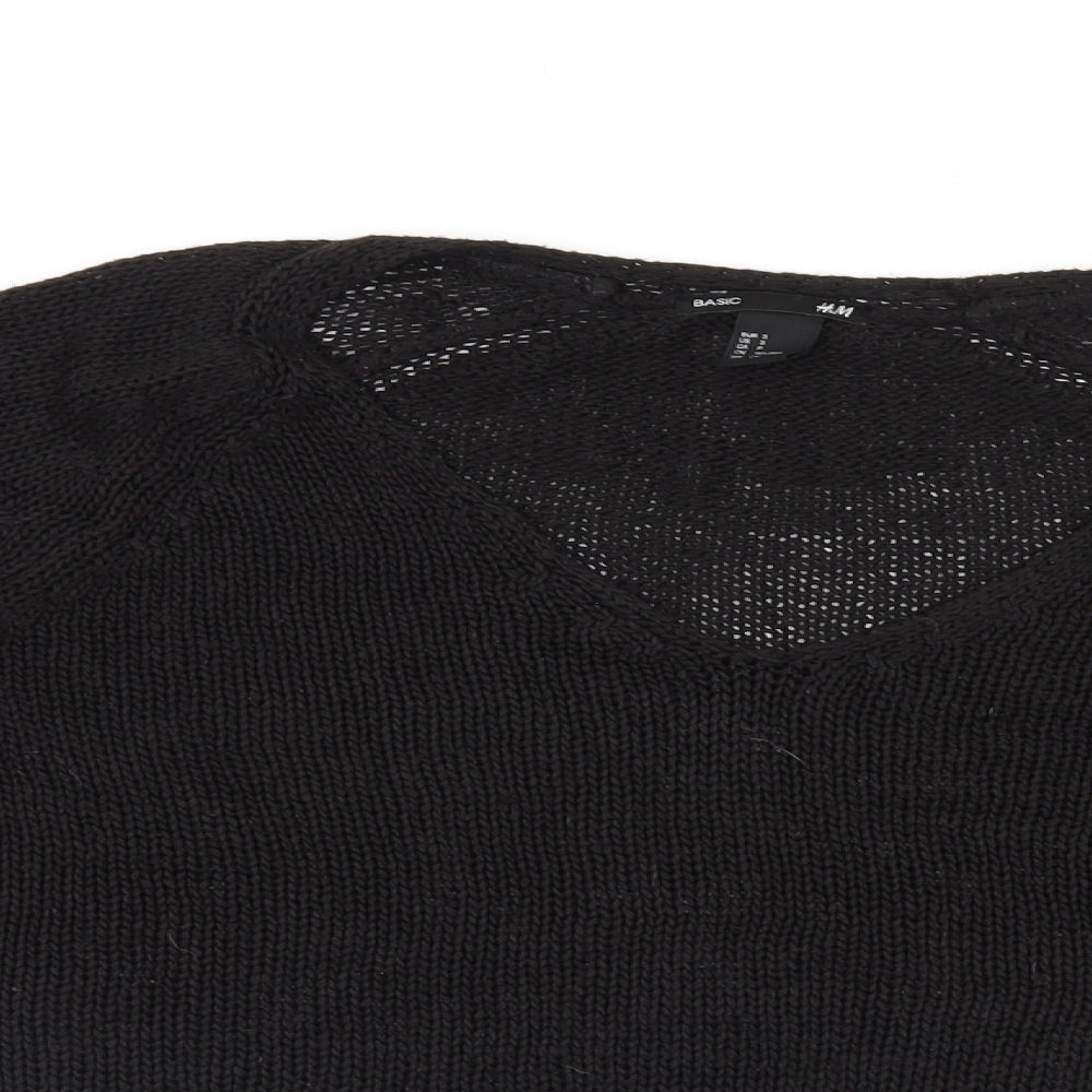 Womens UK Size S H&M Black Pullover Jumper