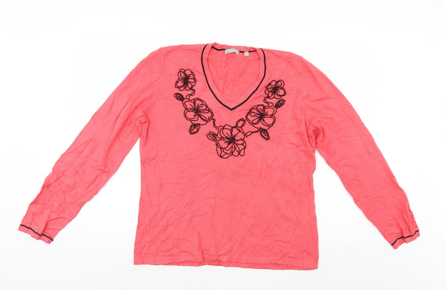 Womens UK Size 14 Rabe Pink Pullover Jumper