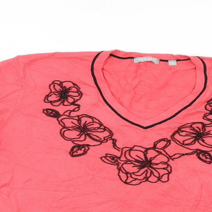 Womens UK Size 14 Rabe Pink Pullover Jumper