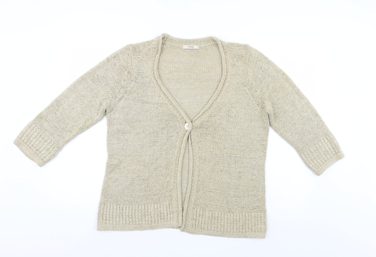 Classic Womens Beige   Cape Jumper Size 12