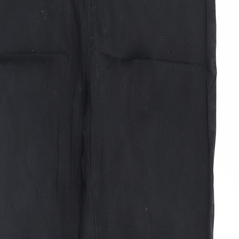 Part Two Womens Black   Cropped Jeans Size 12 L23 in - Elastic Waist