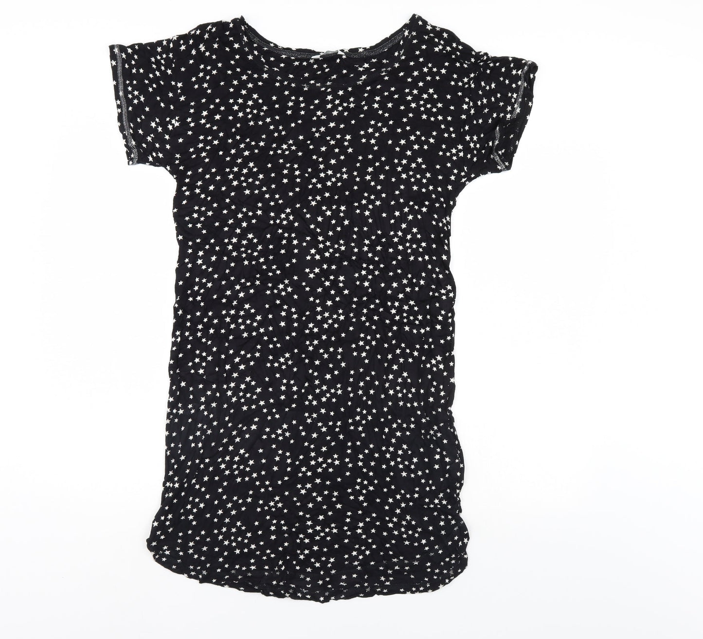 Love o Lounge Womens Black Polka Dot   Gown Size 10