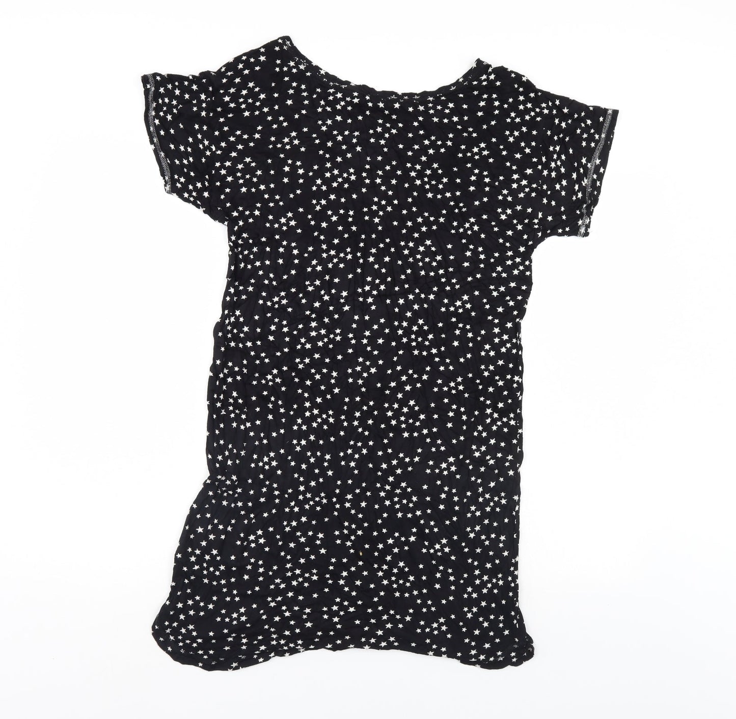 Love o Lounge Womens Black Polka Dot   Gown Size 10