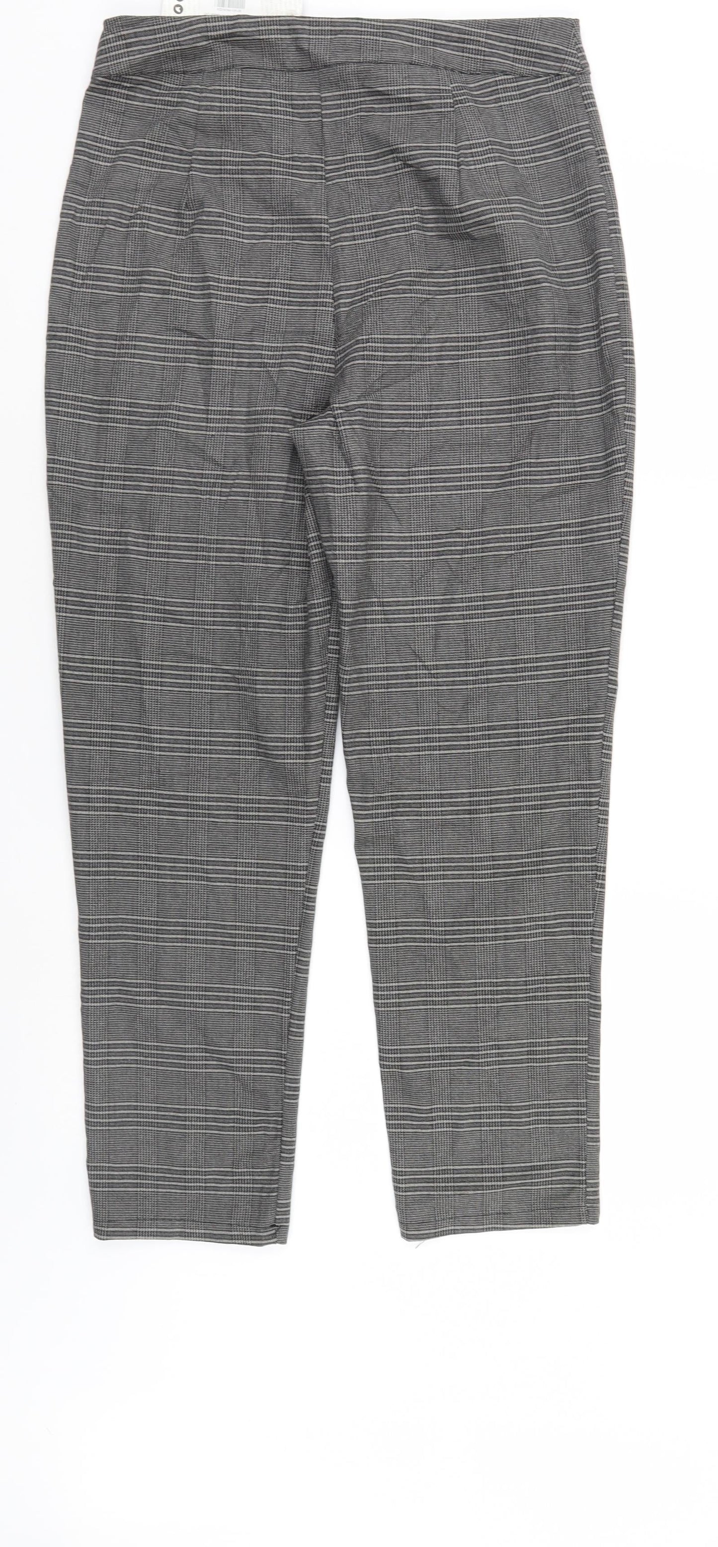 Womens UK Size 12 Boohoo Regular Fit  Grey Trousers