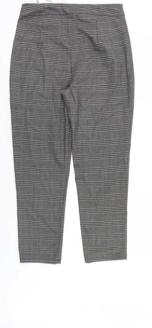 Womens UK Size 12 Boohoo Regular Fit  Grey Trousers