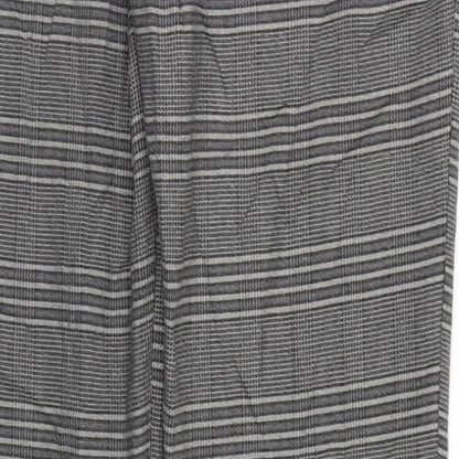 Womens UK Size 12 Boohoo Regular Fit  Grey Trousers
