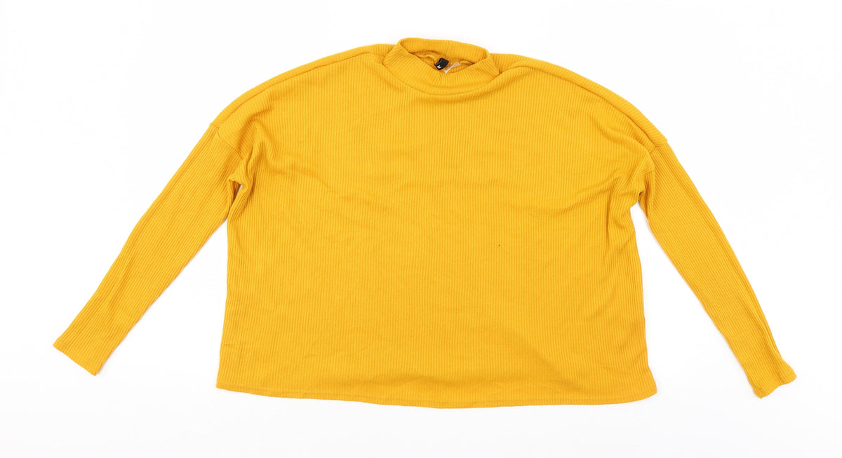 Divided Womens Gold   Pullover Jumper Size M