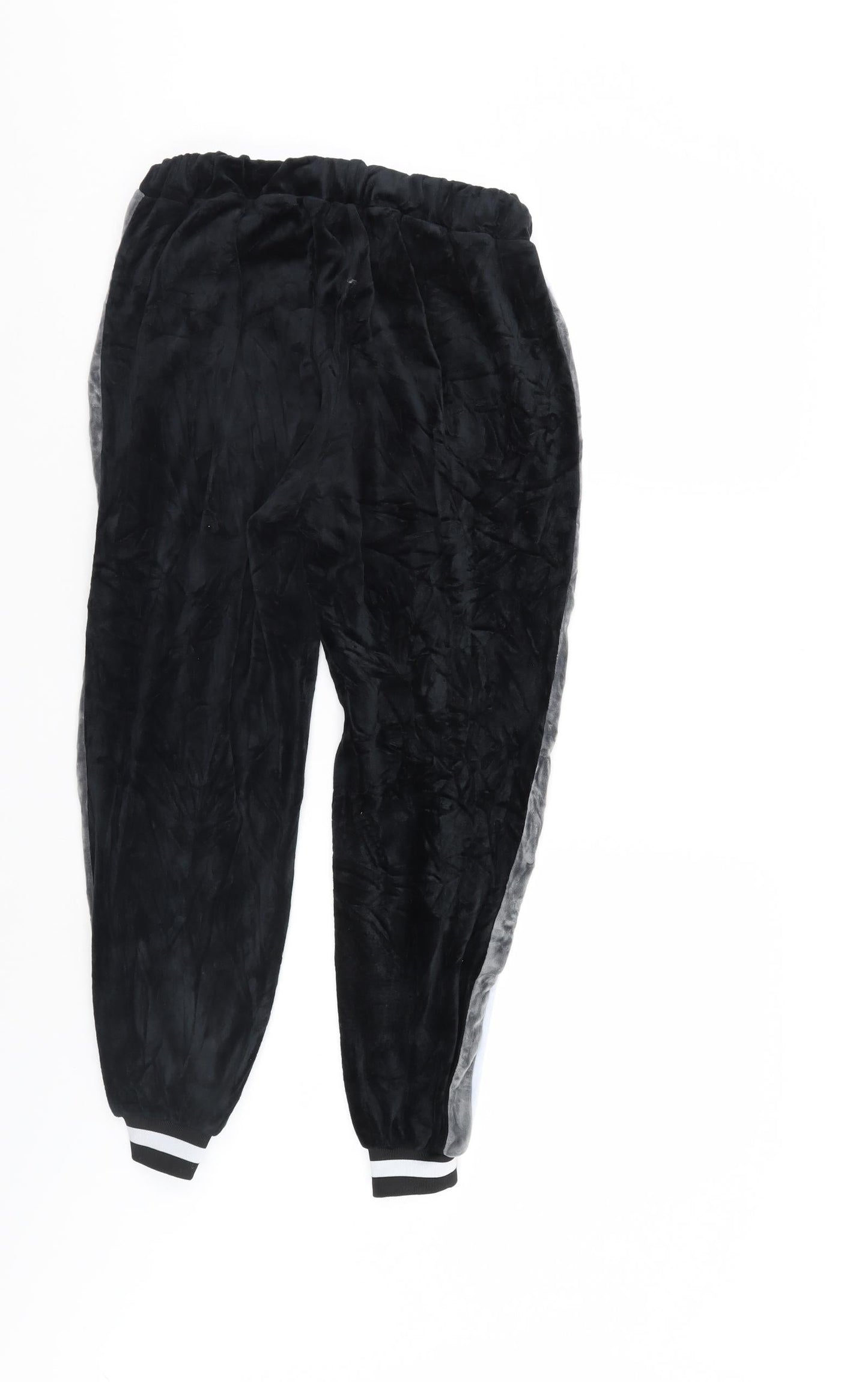 Womens UK Size 6 Boohoo Regular Fit Sweatpants Black Trousers