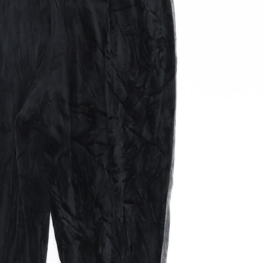 Womens UK Size 6 Boohoo Regular Fit Sweatpants Black Trousers