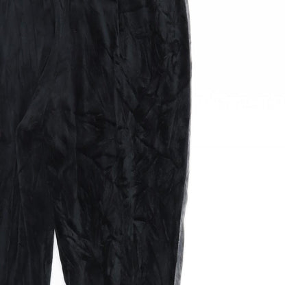 Womens UK Size 6 Boohoo Regular Fit Sweatpants Black Trousers