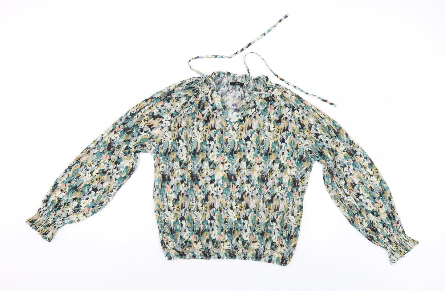 Womens UK Size 10 M&Co Multicoloured Basic Blouse