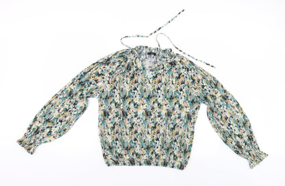 Womens UK Size 10 M&Co Multicoloured Basic Blouse