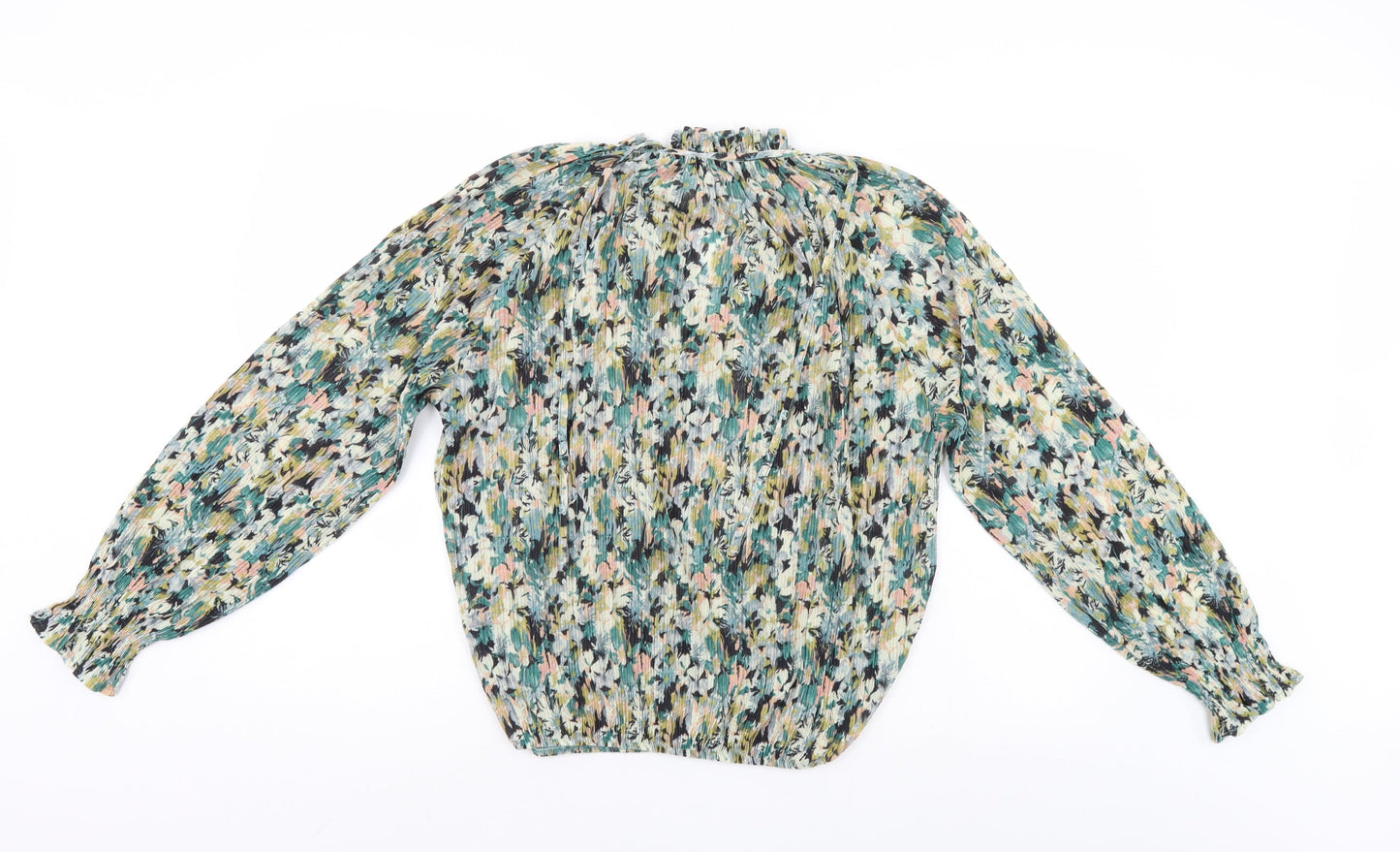 Womens UK Size 10 M&Co Multicoloured Basic Blouse
