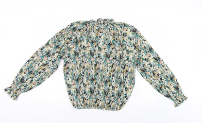 Womens UK Size 10 M&Co Multicoloured Basic Blouse