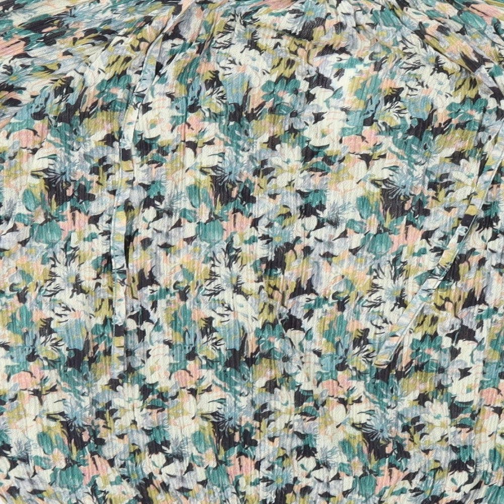 Womens UK Size 10 M&Co Multicoloured Basic Blouse