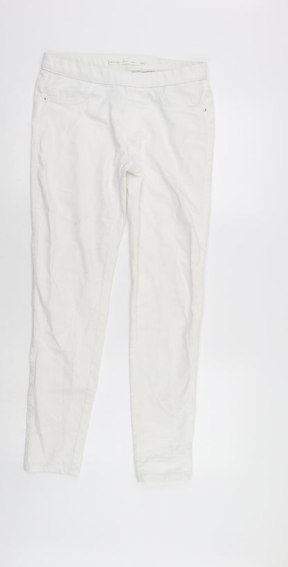 Brave Soul Womens White  Denim Jegging Jeans Size 10 L28 in