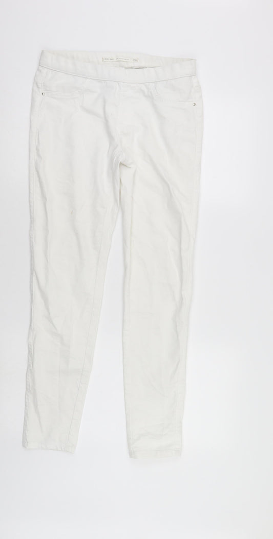 Brave Soul Womens White  Denim Jegging Jeans Size 10 L28 in