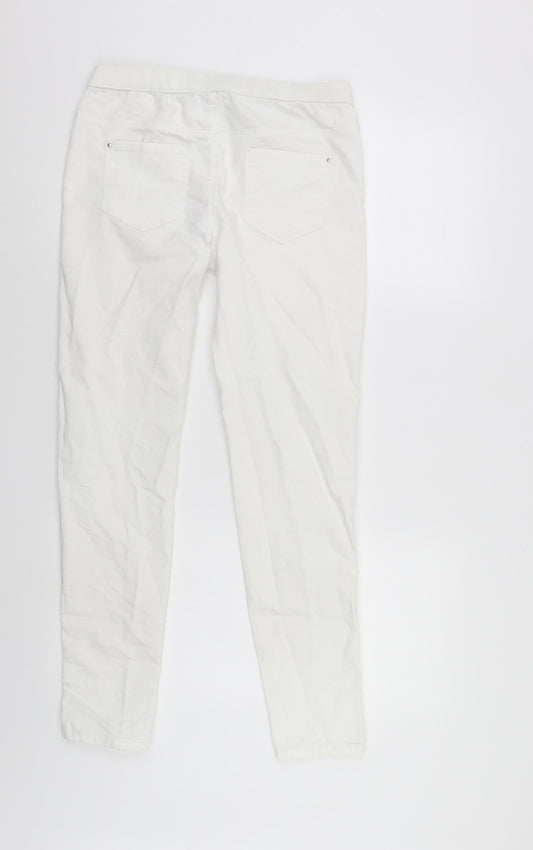 Brave Soul Womens White  Denim Jegging Jeans Size 10 L28 in