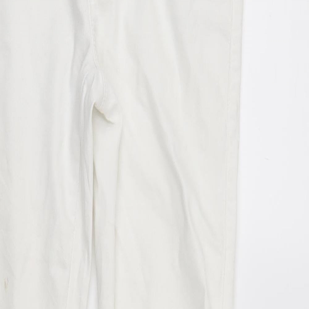 Brave Soul Womens White  Denim Jegging Jeans Size 10 L28 in