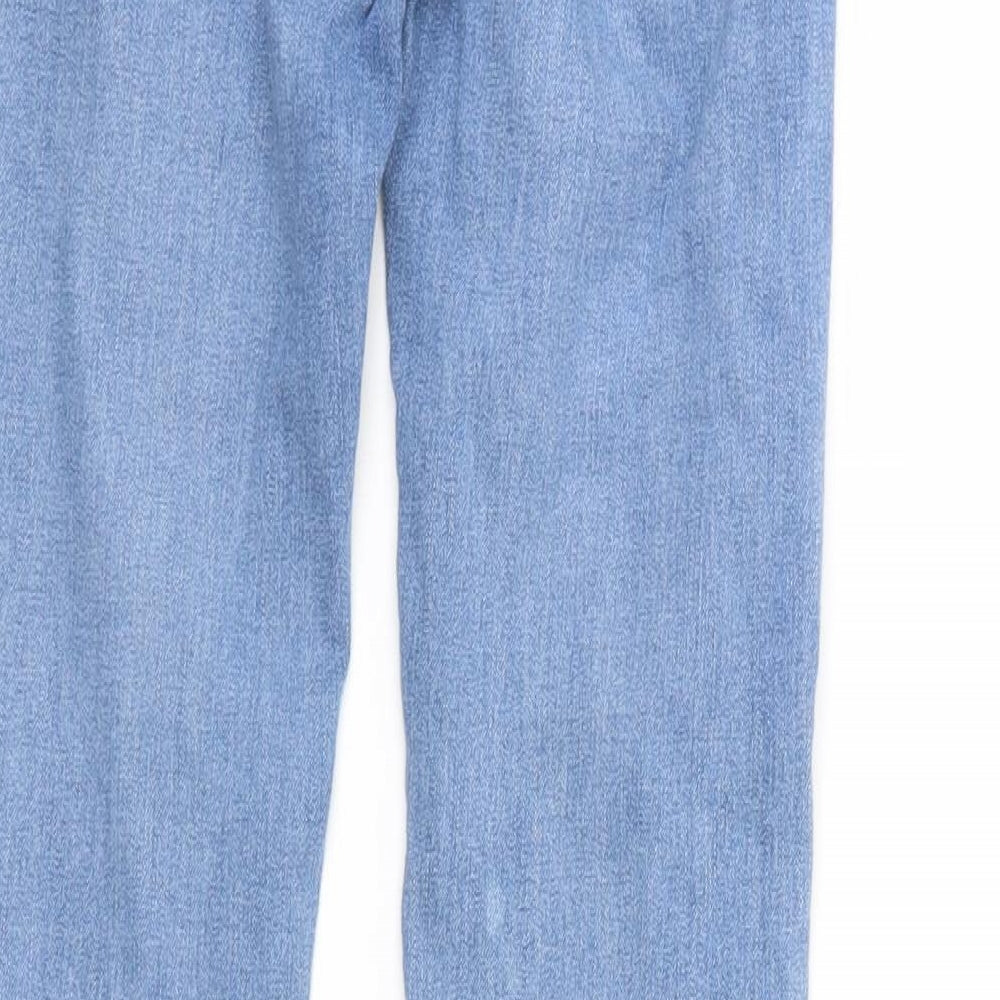 Pull & Bear   Womens Blue  Denim Tapered Jeans Size 6 L27 in