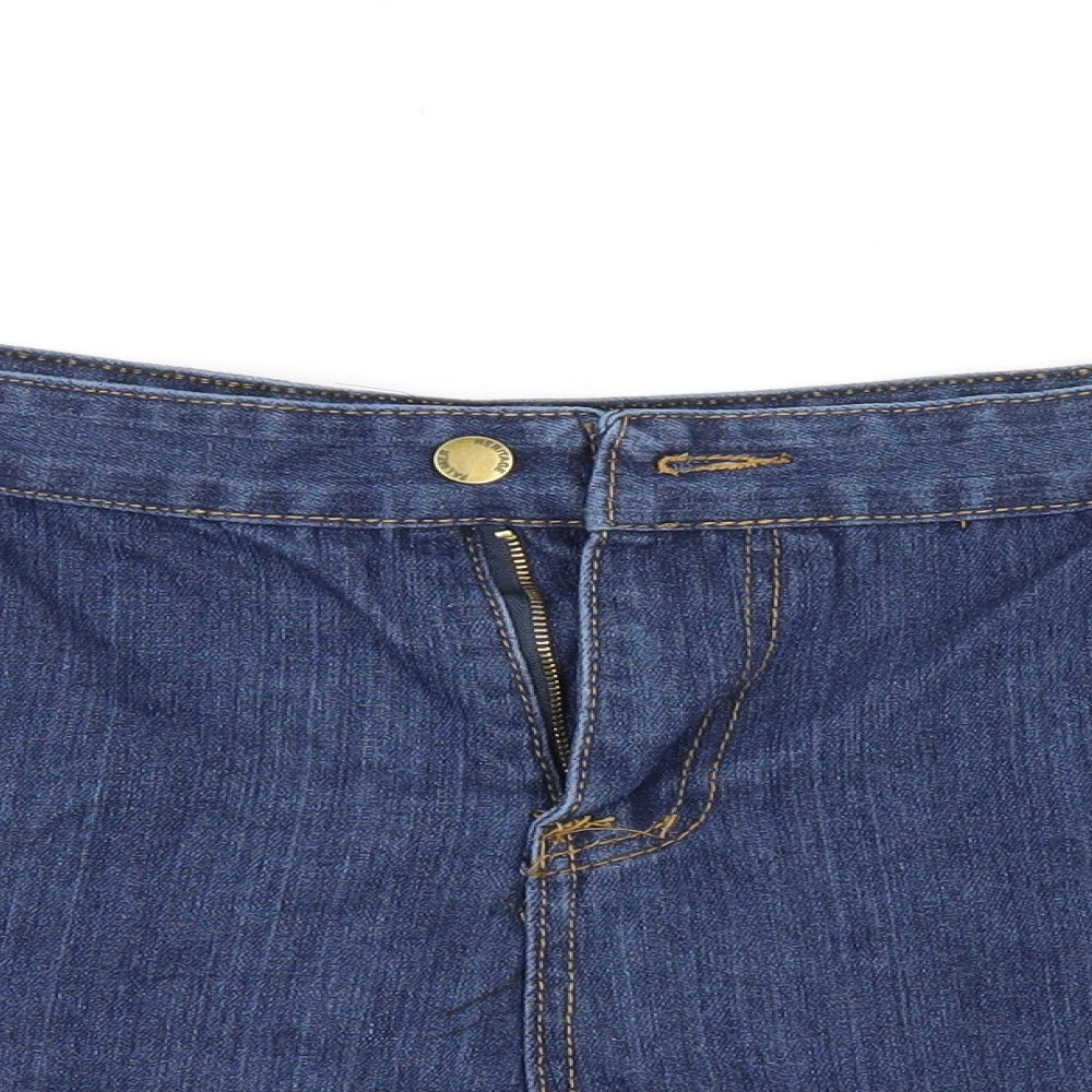 Womens UK Size  Preworn Regular Fit Mom Blue Jeans