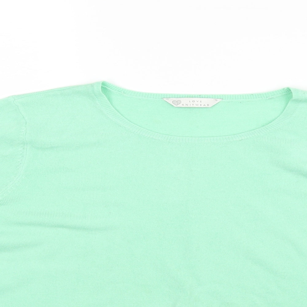 Womens UK Size 12 BHS Green Basic Blouse