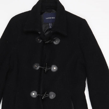 Lands End Womens Black   Jacket  Size 10