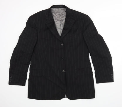 Mens UK Size 40 M&S Regular Black Suit Jacket