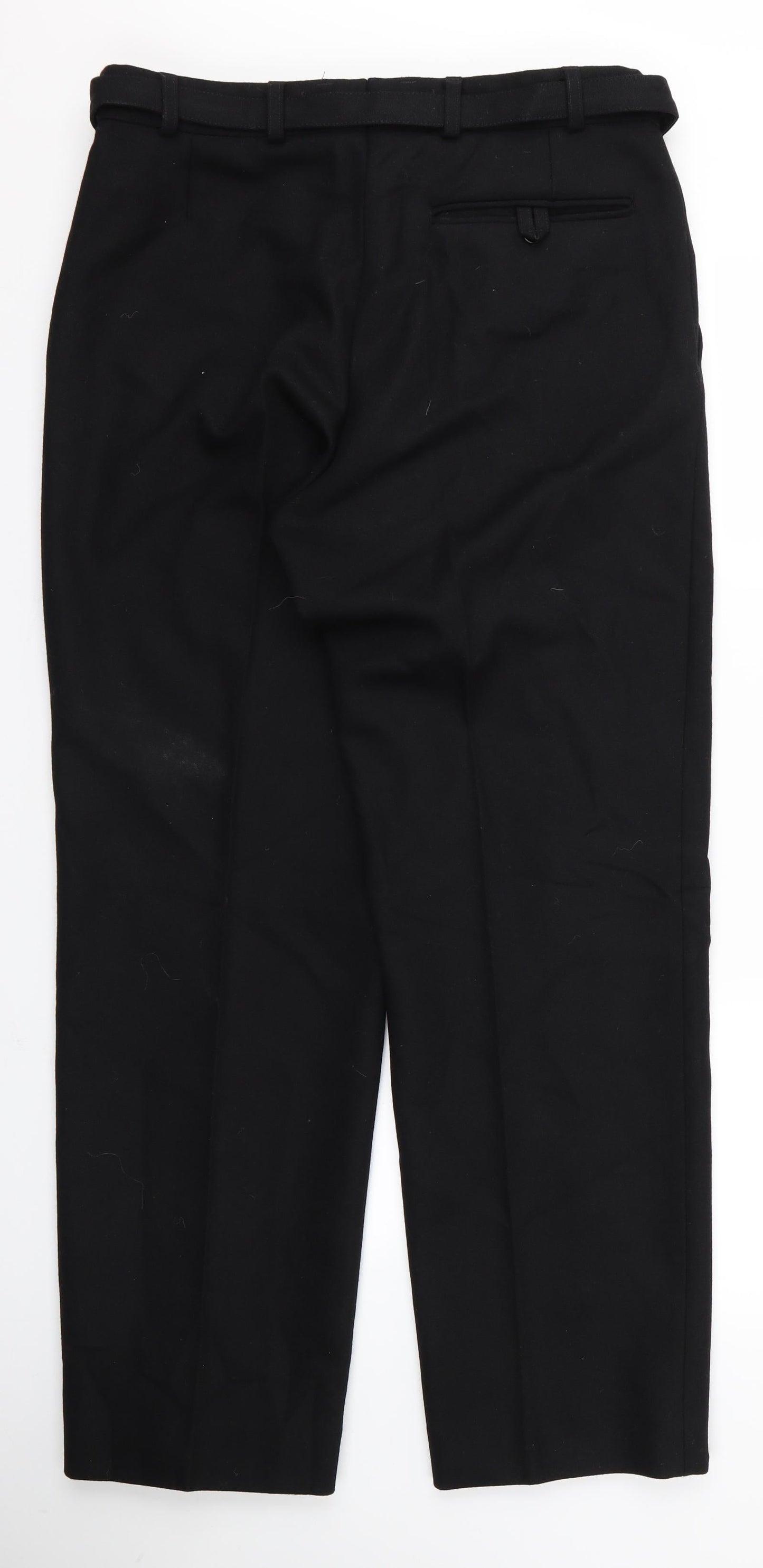 Womens UK Size 32 Preworn Regular Fit  Black Trousers