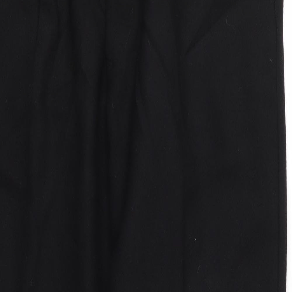 Womens UK Size 32 Preworn Regular Fit  Black Trousers