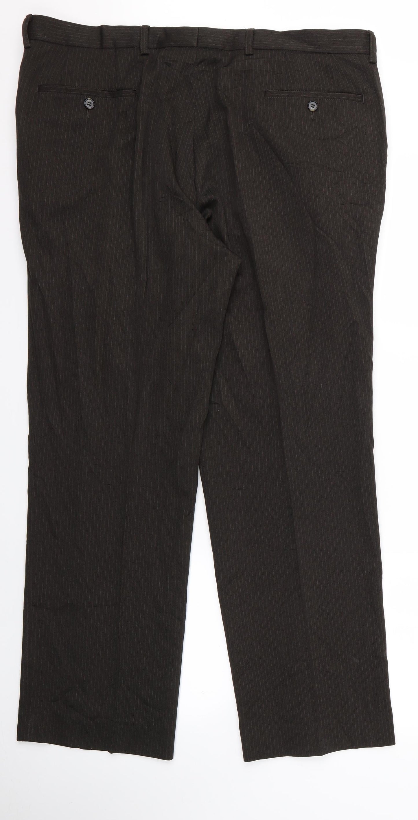 taylor and wright Mens Brown Striped  Trousers  Size 40 L28 in