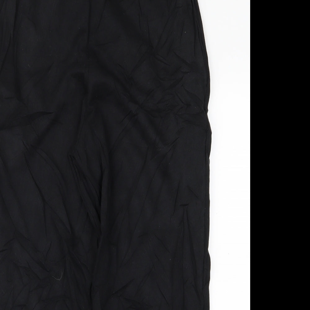 Womens UK Size S I SAW IT FIRST Regular Fit Jogger Black Trousers