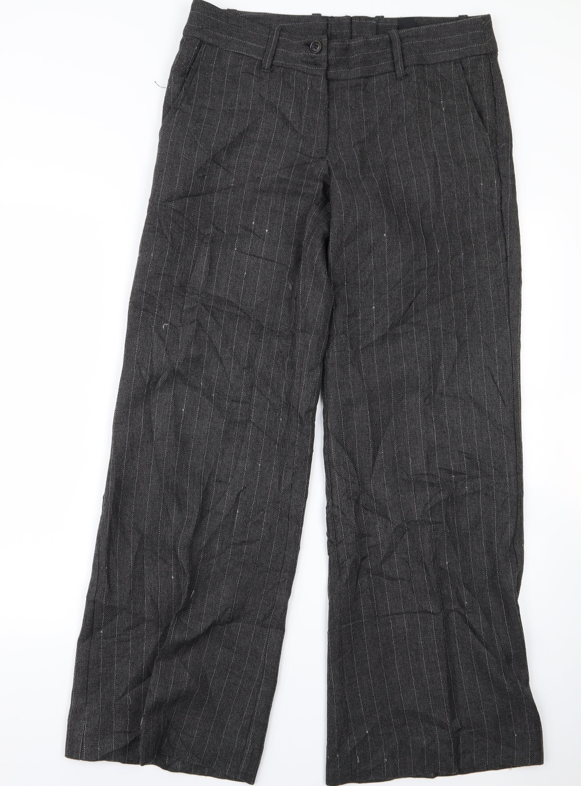 Womens UK Size 38 H&M Regular Fit  Grey Trousers