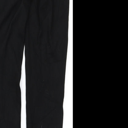 Womens UK Size 34 H&M Regular Fit  Black Trousers