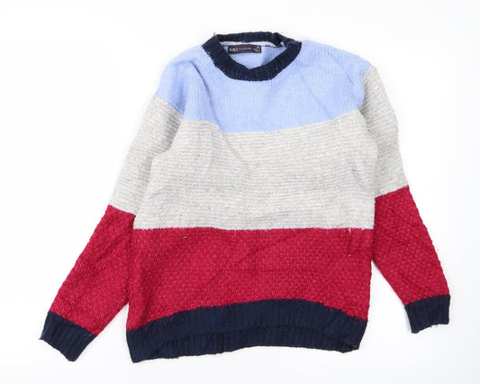 Marks & Spencer Womens Multicoloured Striped  Pullover Jumper Size XS